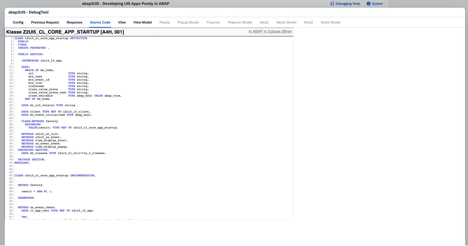 Developer Tools showing XML View and Data Model inspection
