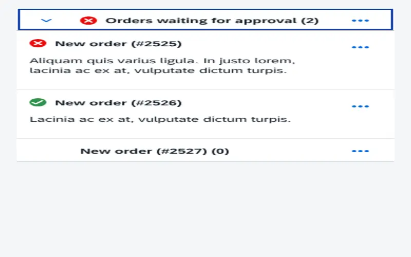 A notification inbox with priorities and actions